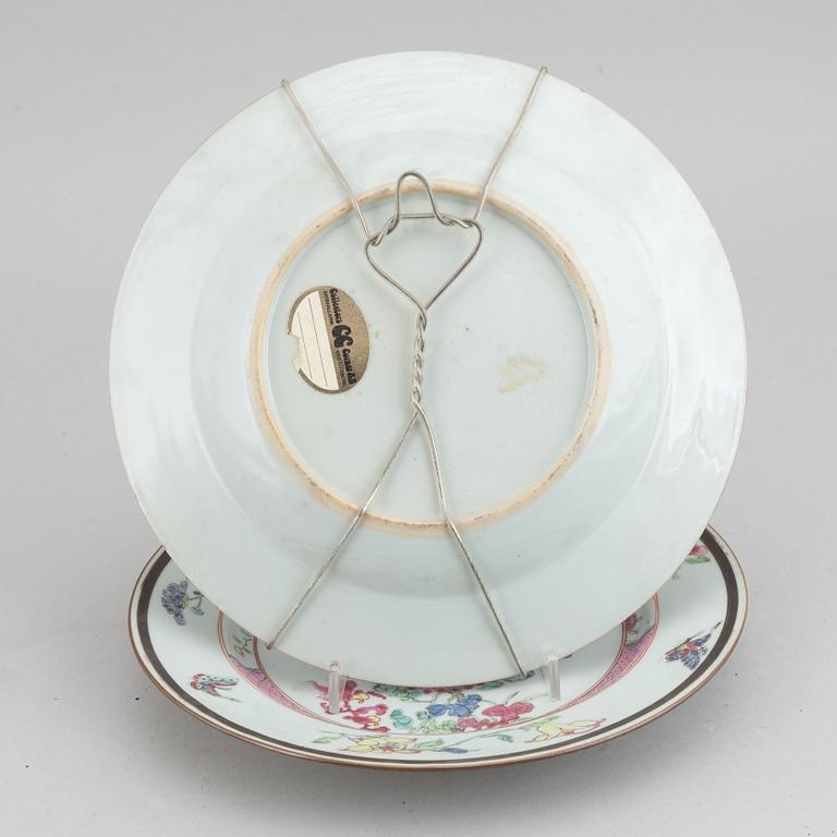 A set of five odd famille rose dishes, Qing dynasty, Qianlong (1736-95).