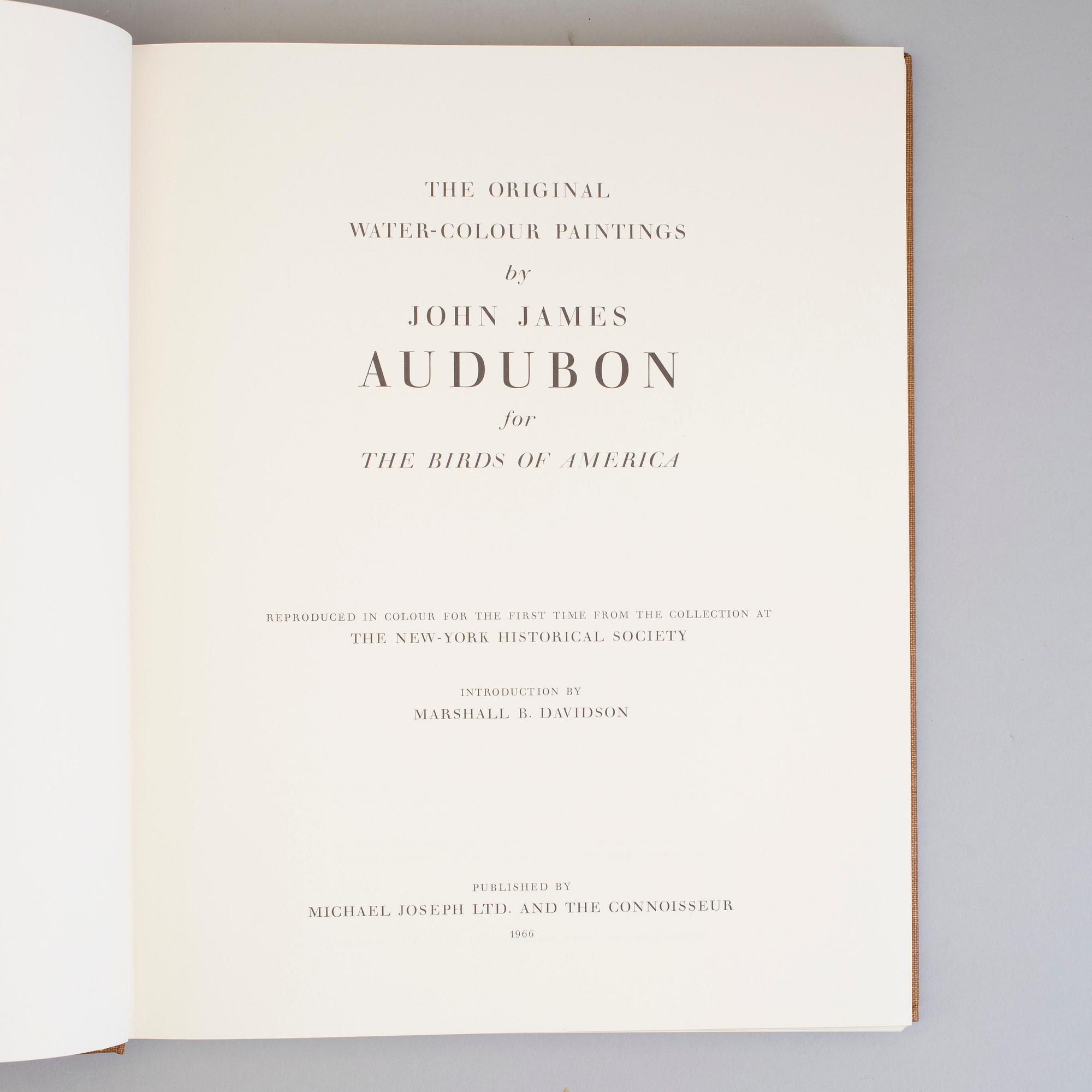 A BOOK, Audubons klassiska fågelbilder, James Audubon.