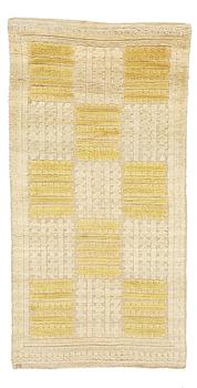 237. Swedish design, a carpet, knotted pile in relief, ca 224,5-227,5 x 112-118 cm, signed IB. Sweden around 1930.