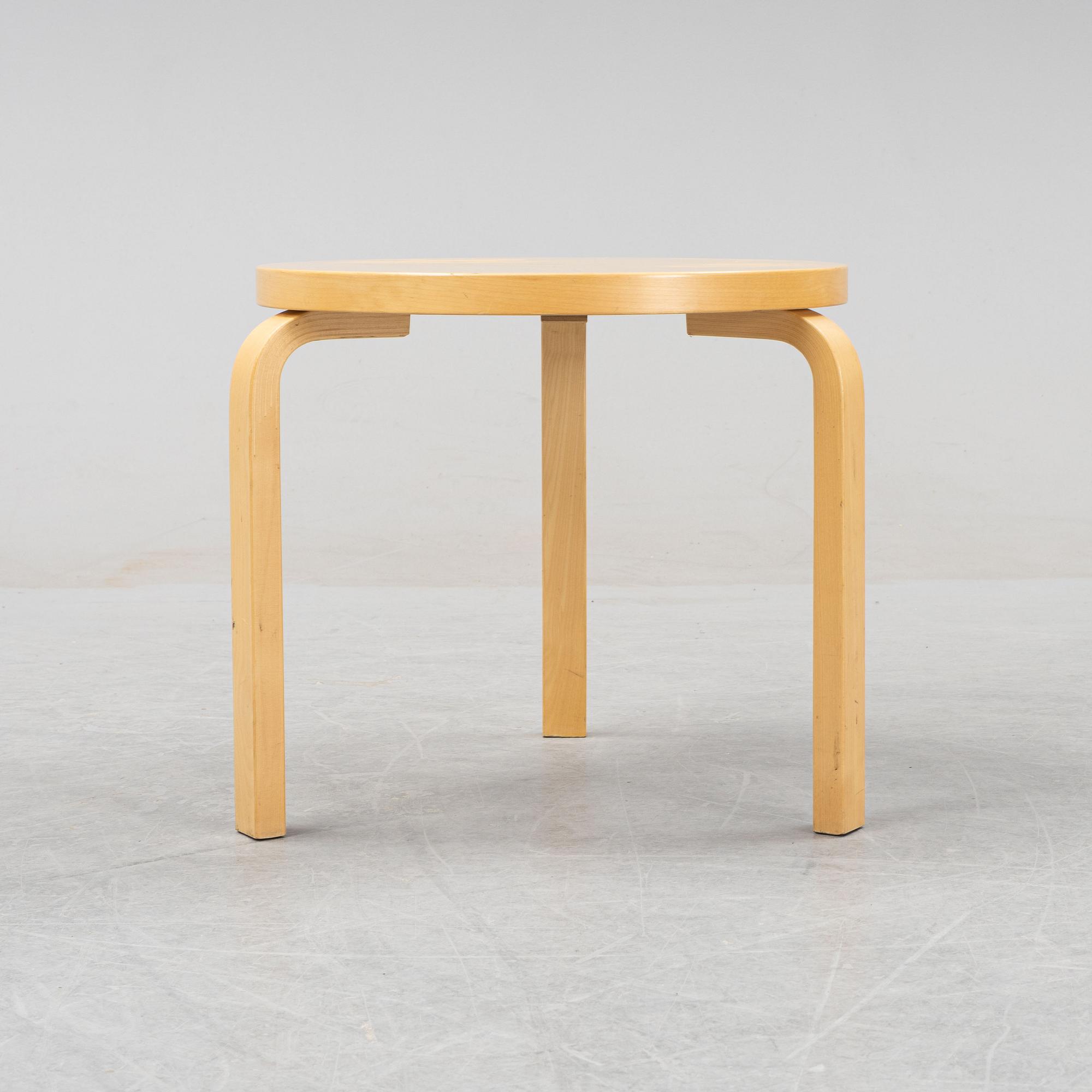 Alvar Aalto, a model 90D coffee table from Artek, Finland.