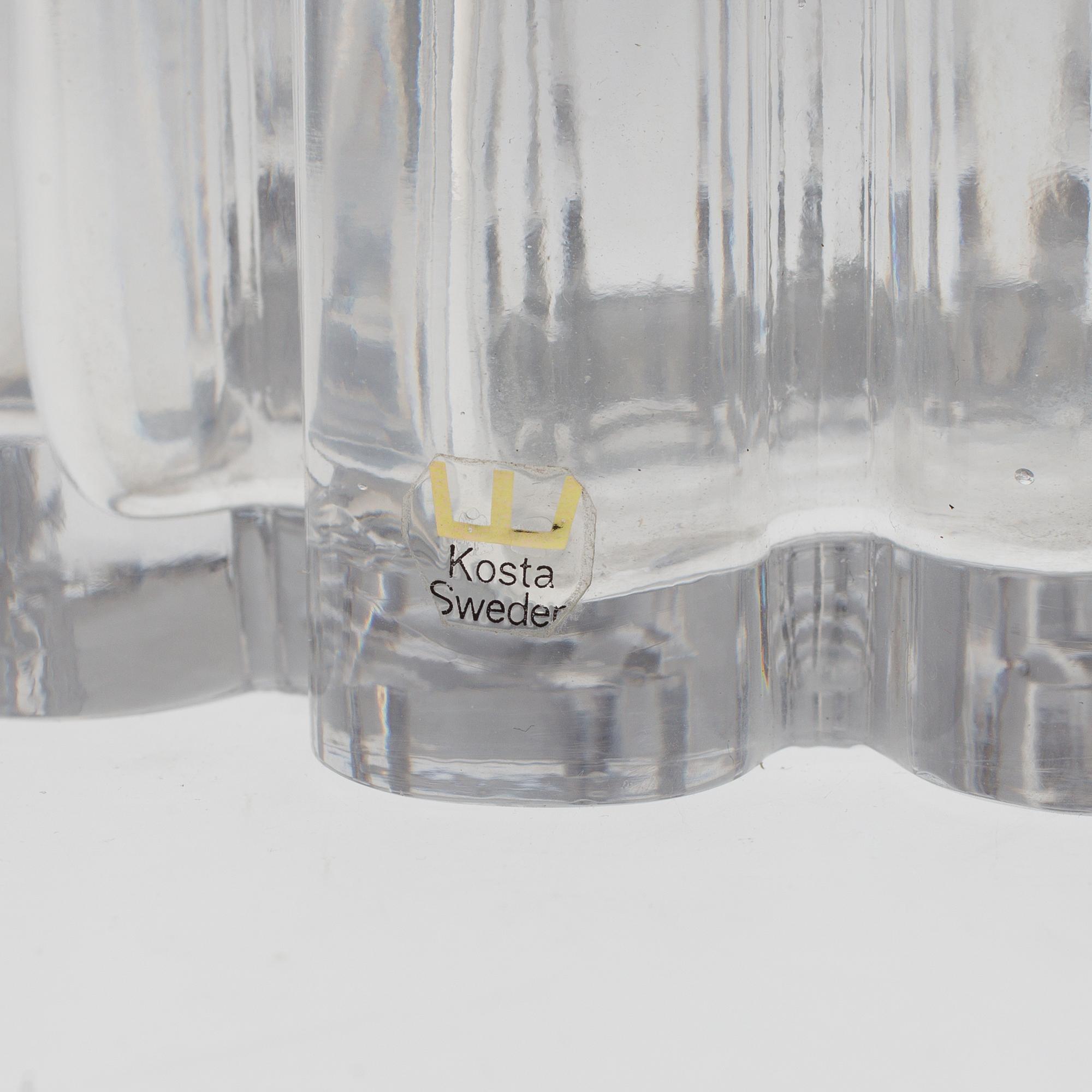 GÖRAN WÄRFF, SKÅL, glas, Kosta, 1960-/ 70-tal.