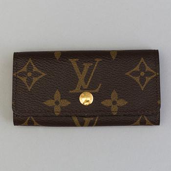 LOUIS VUITTON, a monogram canvas key holder.