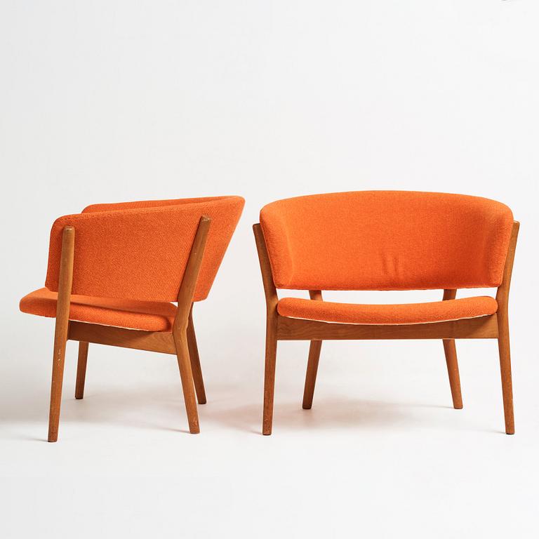 Nanna Ditzel, a pair of teak lounge chairs, Søren Willadsen, Denmark 1950-60's.