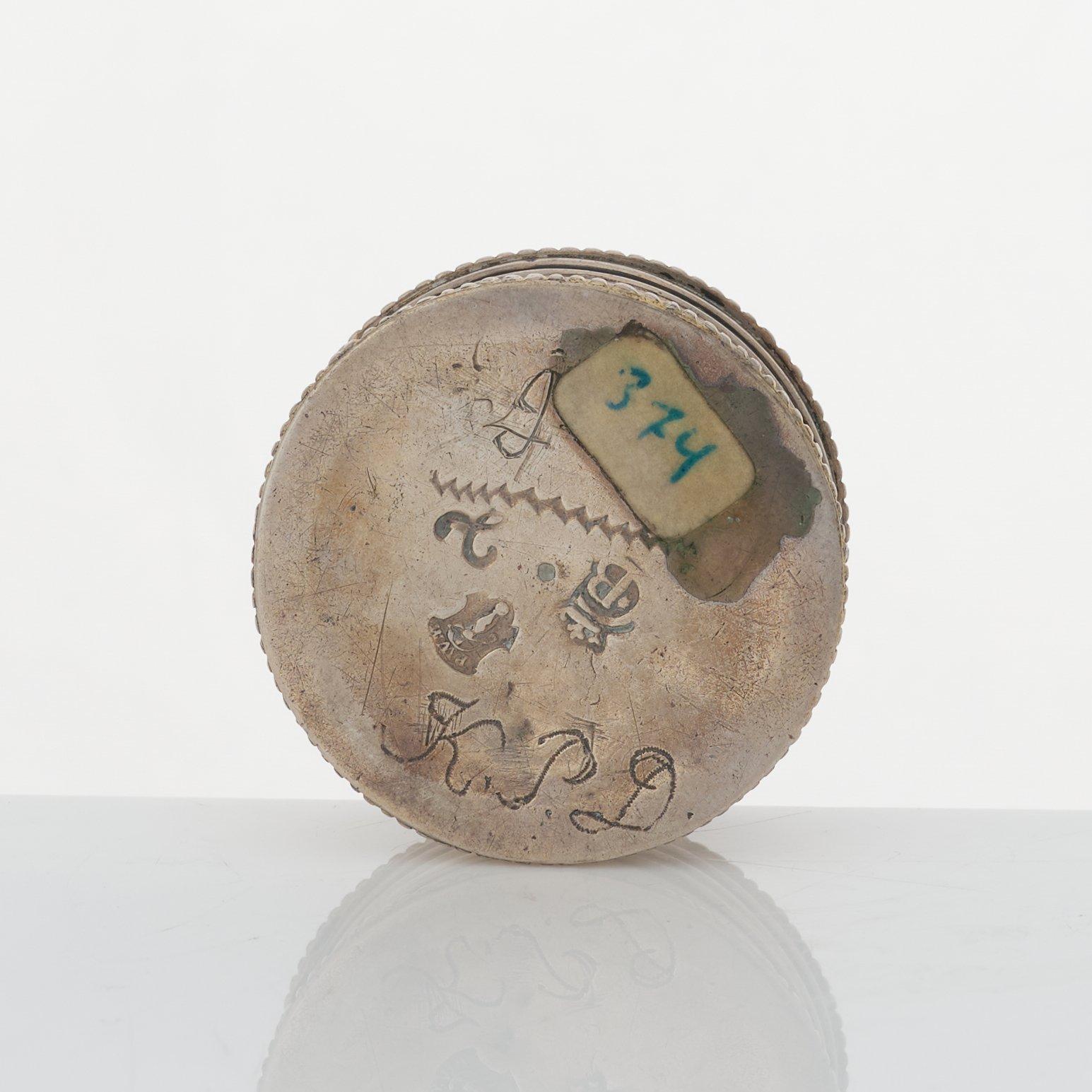 Petter Wirgman, luktdosa, silver, Göteborg (verksam 1733-1739).