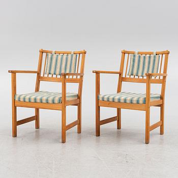 Yngve Ekström, armchairs, a pair, Swedese.