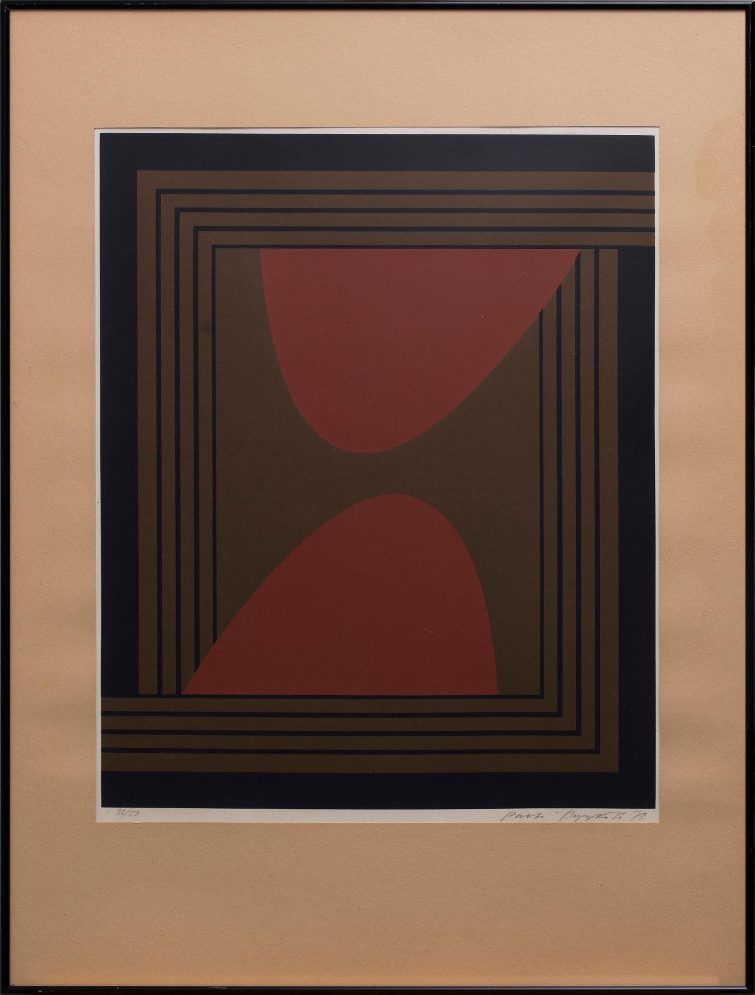 PAULI PYYKÖLÄ, serigrafi, signerad, daterad 78 och numrerad 38/50.