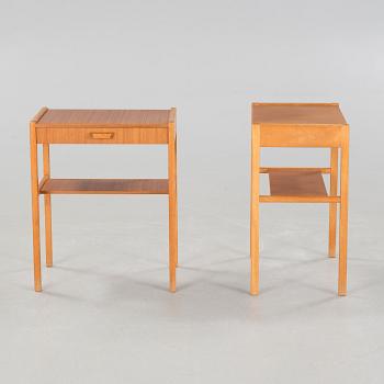 Two bedside tables, 1950s/60s.