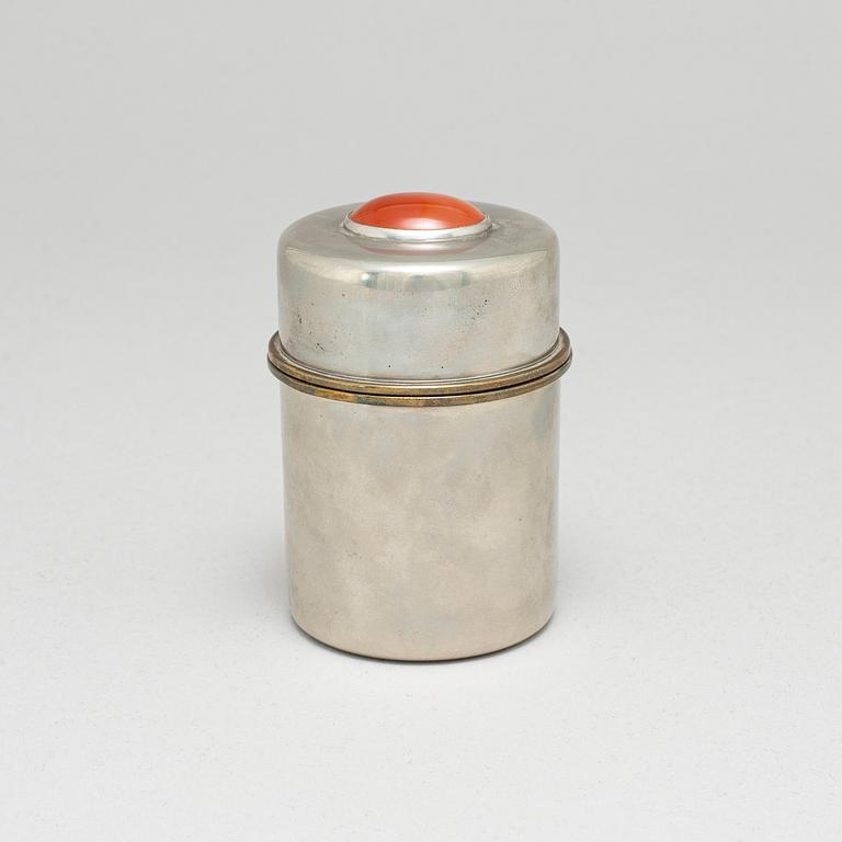 ESTRID ERICSON, a lidded pewter jar from Svenskt Tenn, Stockholm, 1964.