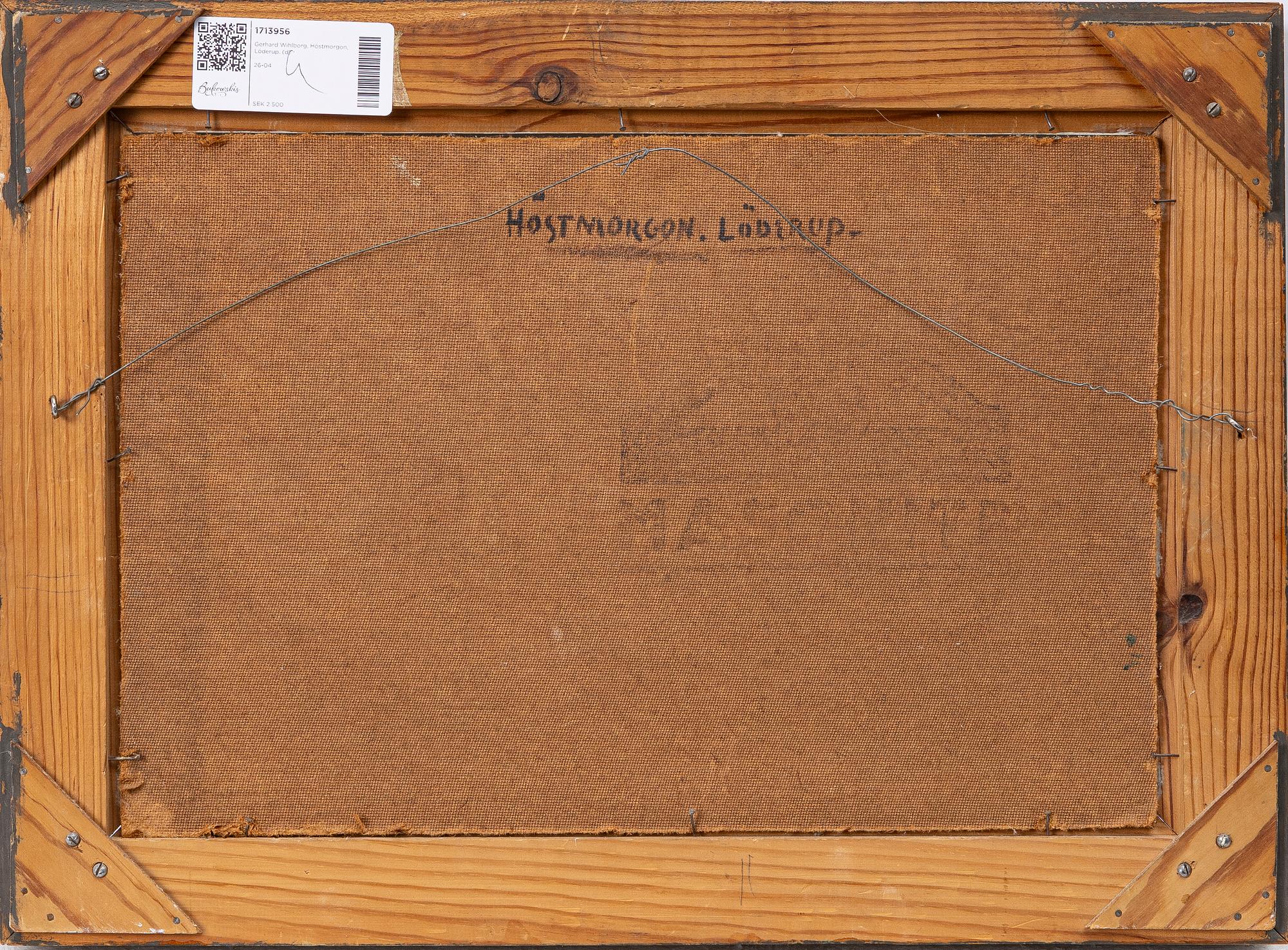 Gerhard Wihlborg, "Höstmorgon, Löderup".