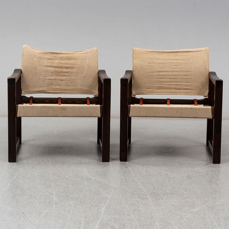A pair of 'Diana' easy chairs, Karin Mobring, IKEA, designed 1972.