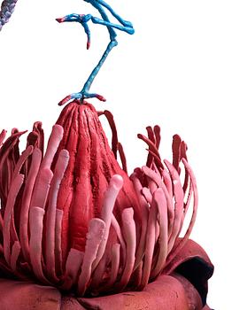 Nathalie Djurberg & Hans Berg, "One Last Trip to the Underworld (Strawberry Red and Blue)".