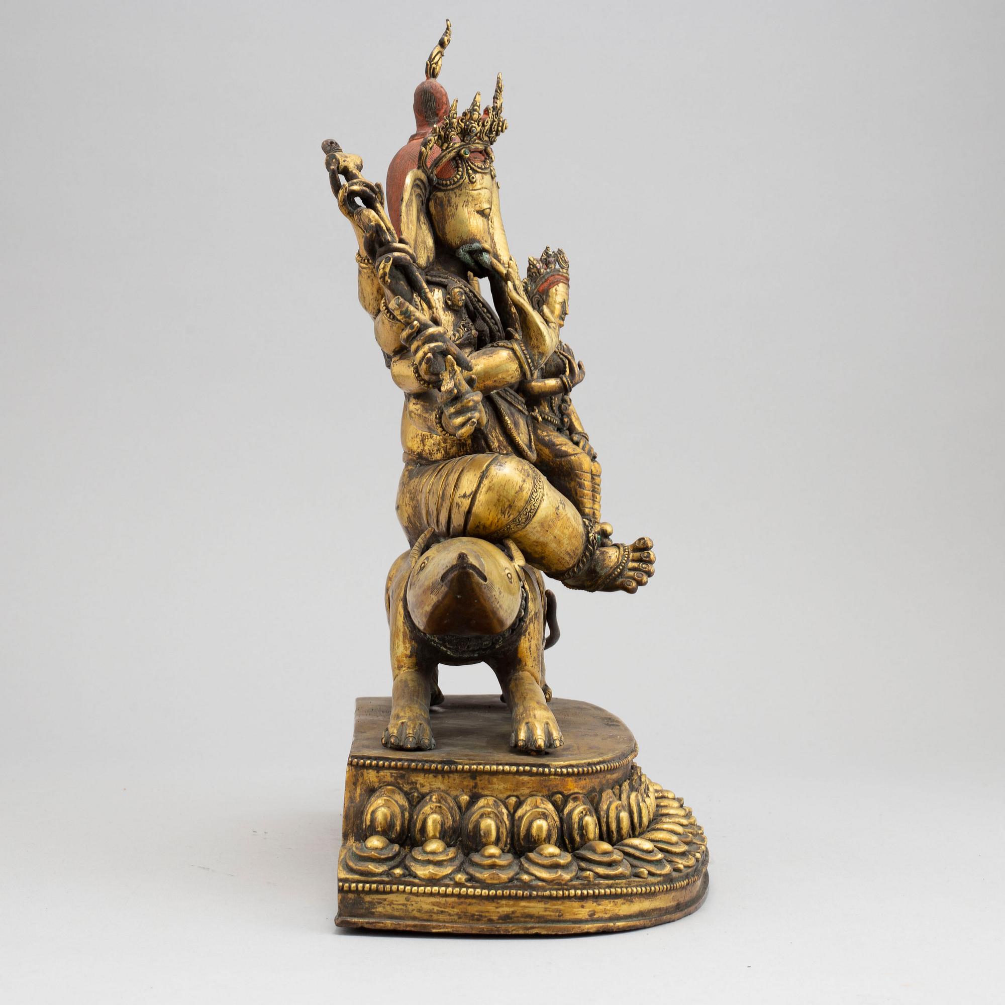 A large Ganesha sculpture, Tibet, 20th Century.