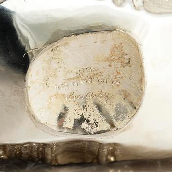 Lars Arby, a sterling silver bottle, mark of Lars Arby, Gothenburg, Sweden 1979.