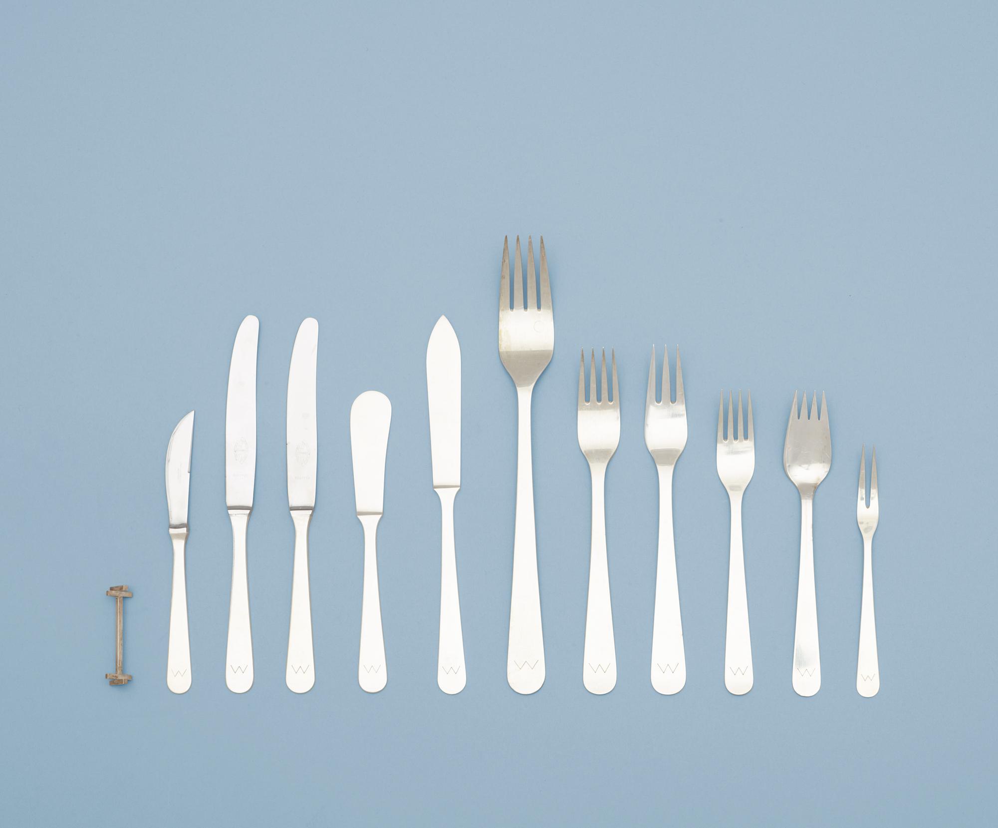 A Wiwen Nilsson set of 179 pcs of flatware, Lund 1950-58.