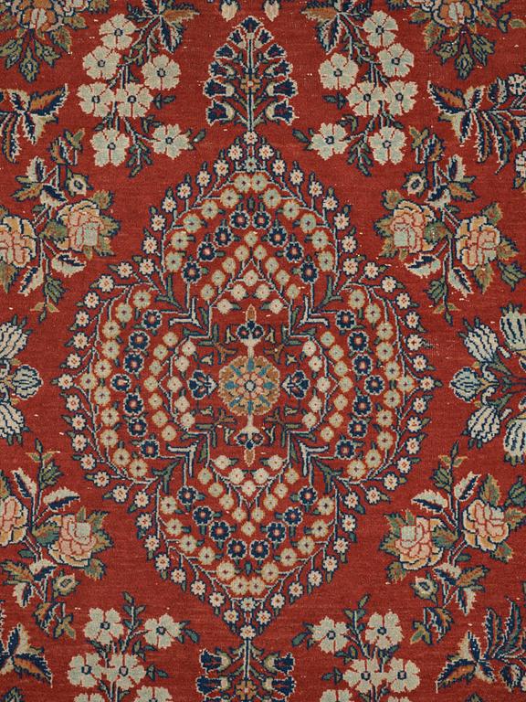 SEMI-ANTIQUE KASHAN. 199,5 x 128 cm.