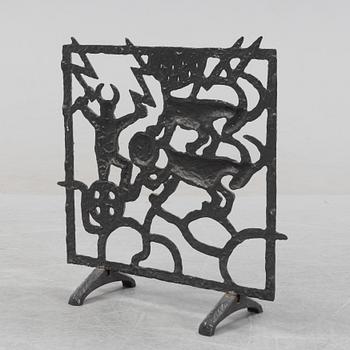 Olle Hermansson, brasgaller/gnistskydd, Husqvarna, 1900-talets andra hälft.