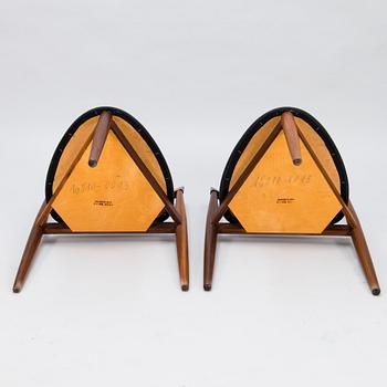 HANS OLSEN, A teak dining table with four chairs, Frem Røjle, Denmark 1950's.