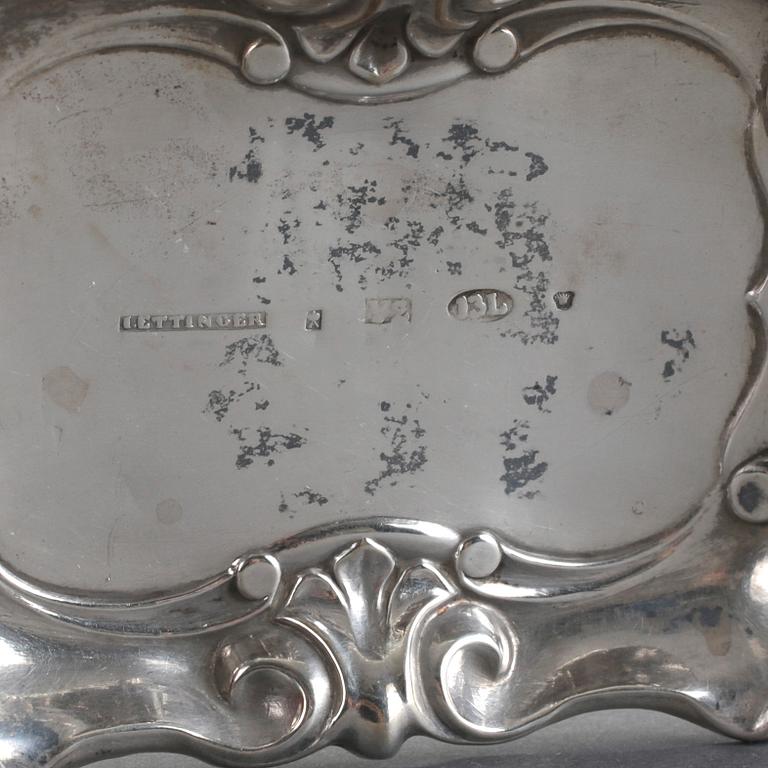 PARTI SILVER, 4 delar, bla, Adolf Zethelius, Stockholm, 1811, total vikt ca 266g.