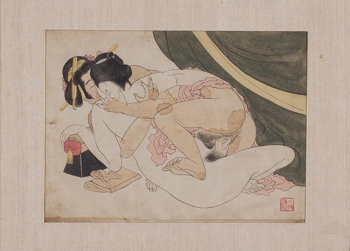 Unidentified artist, Erotic subject, known as Shunga.