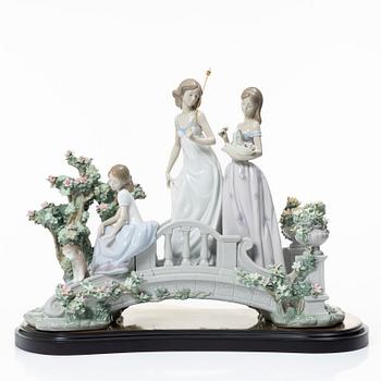 Marco Antonio Noguerón, figurine, "Bridge of Love", Lladró, Spain.