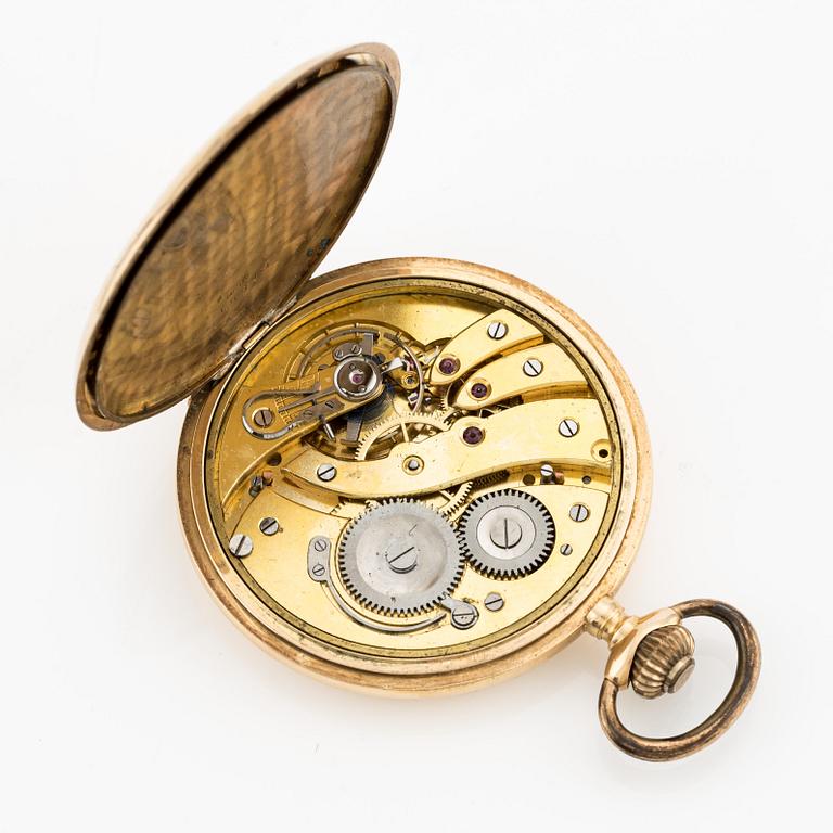 Pocket watch, hunter-case, 49 mm.