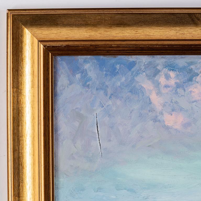 Anton Genberg, olja på duk, signerad.