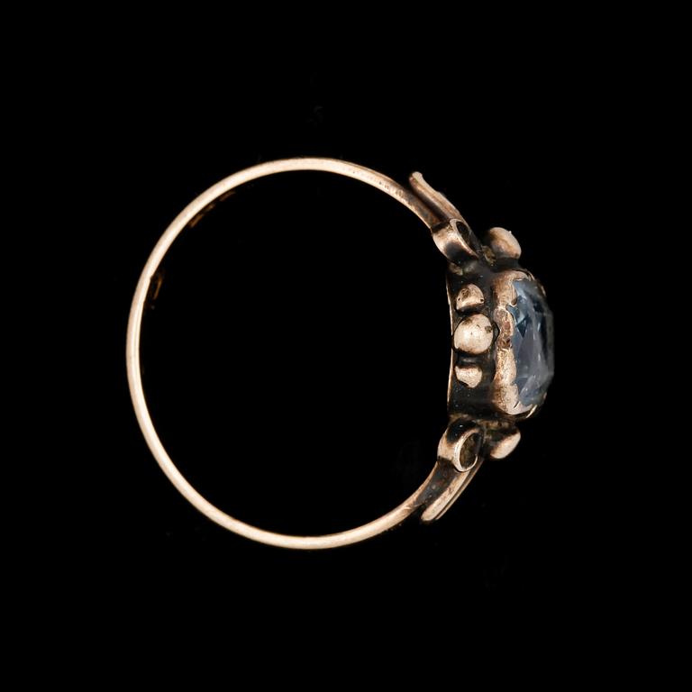 RING OCH HÄNGEN, 1+2st, 14k resp 18k guld. Tot vikt 17,1g.