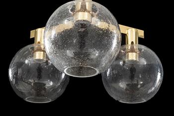 HANS-AGNE JACOBSSON, a pair ceiling lamp, modell  PastoralT 376/3 Markaryd second half of 20th century,