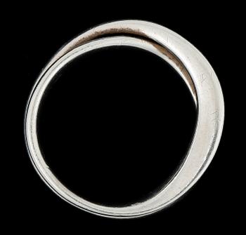 RINGAR, 2 st, ÖRCLIPS, ett par samt HÄNGE, silver, Georg Jensen, Danmark.