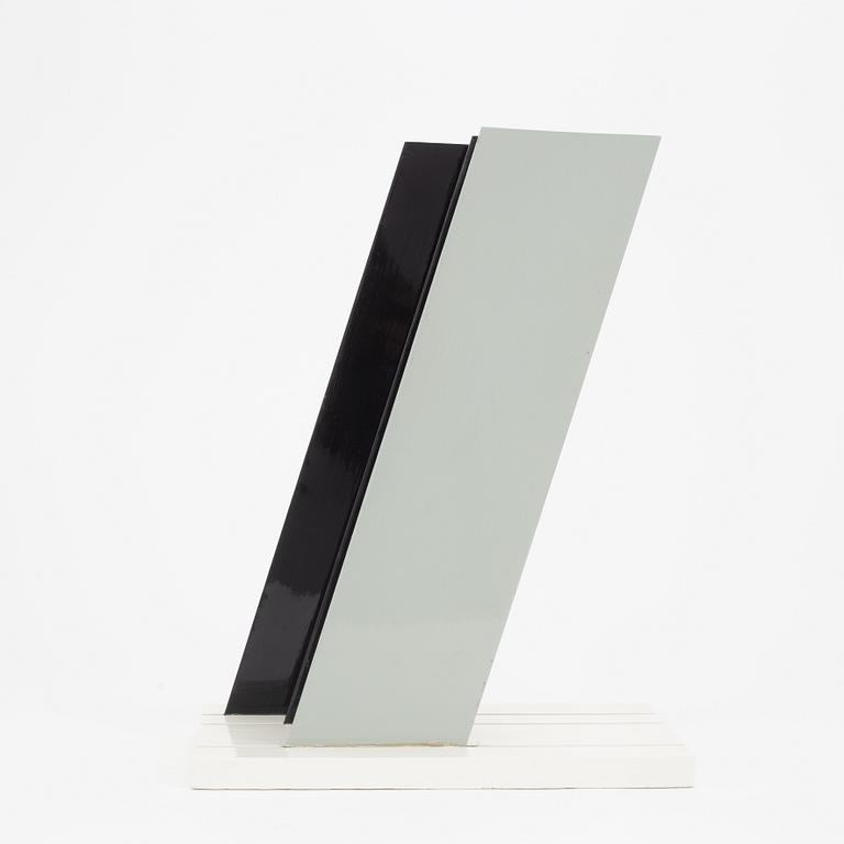 Lars-Erik Falk, a painted metal sculpture, signed and dated 1986.