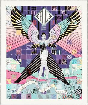 FAILE, silkscreen in colours, 2013, signed.