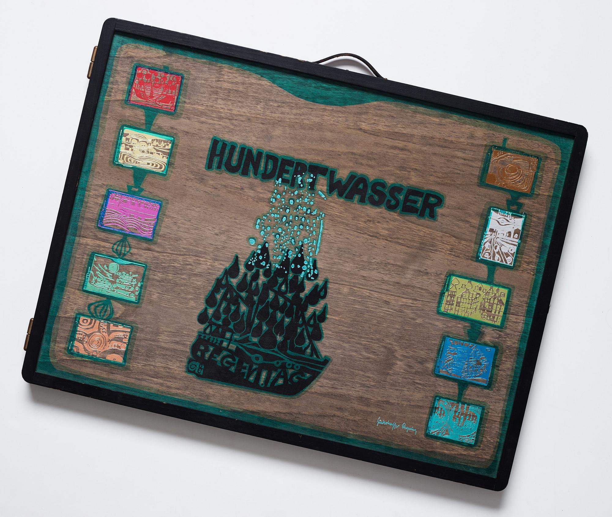 Friedensreich Hundertwasser, "Look at it on a rainy day (The Regentag portfolio)".