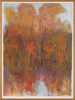 Ruben Heleander, gouache, signed.