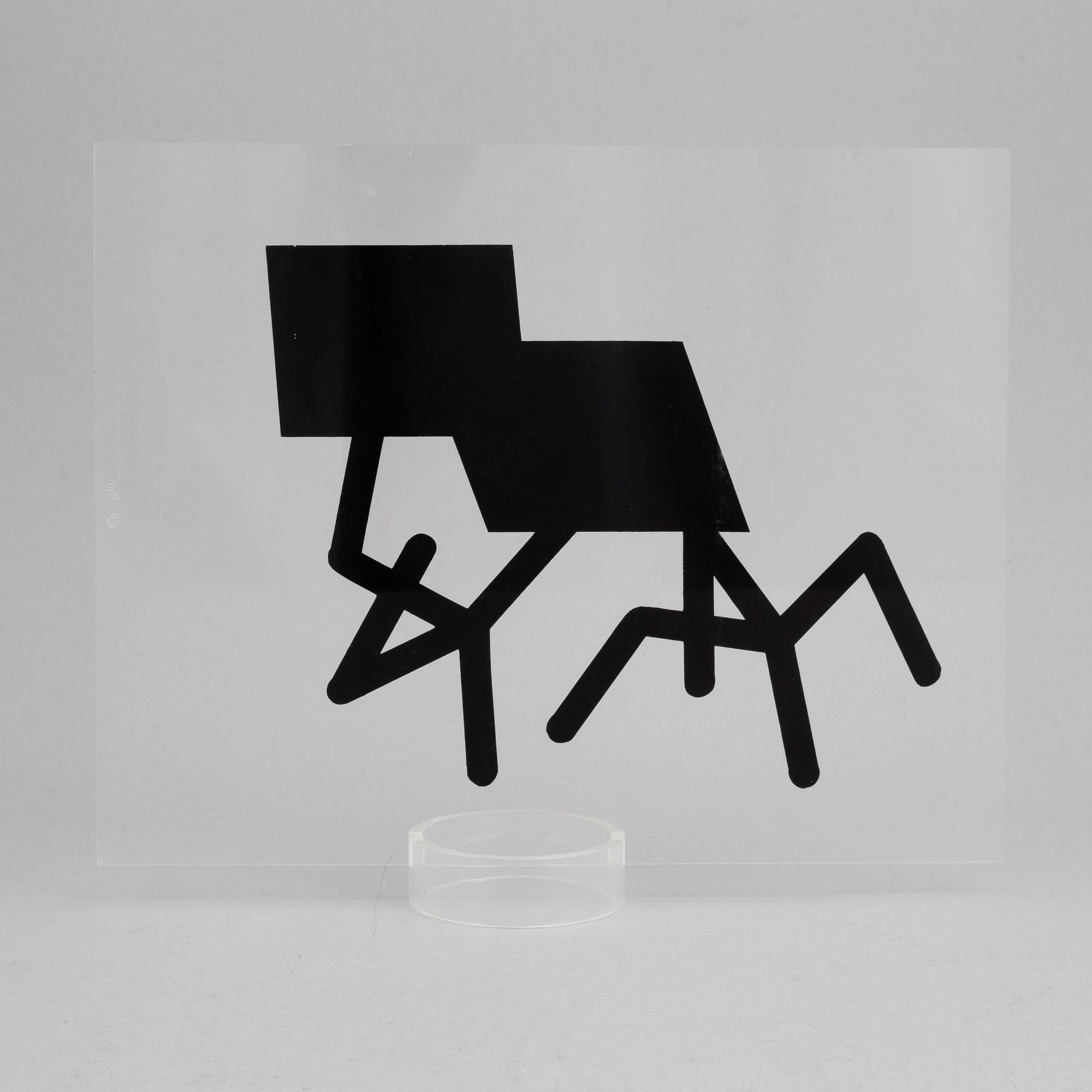 LENNART RODHE, multipel i plexi signerad 6/10 samt blandteknik, signerad.