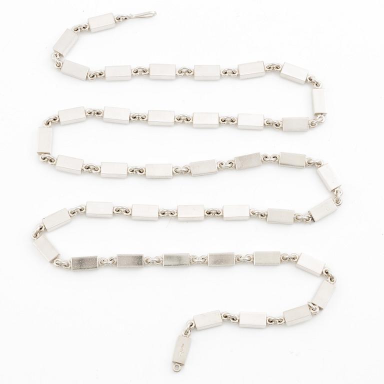 Rey Urban, collier, stavkedja sterling silver, Stockholm 1995.