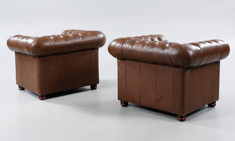 Two armchairs from the second half fo the 20th century.