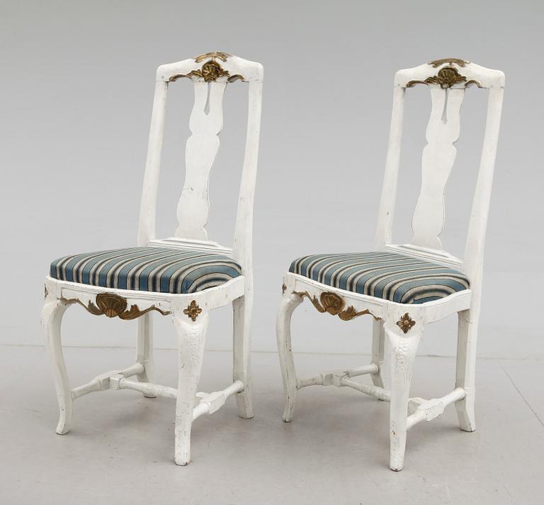 STOLAR, 6 st, senbarock, 1700-tal.