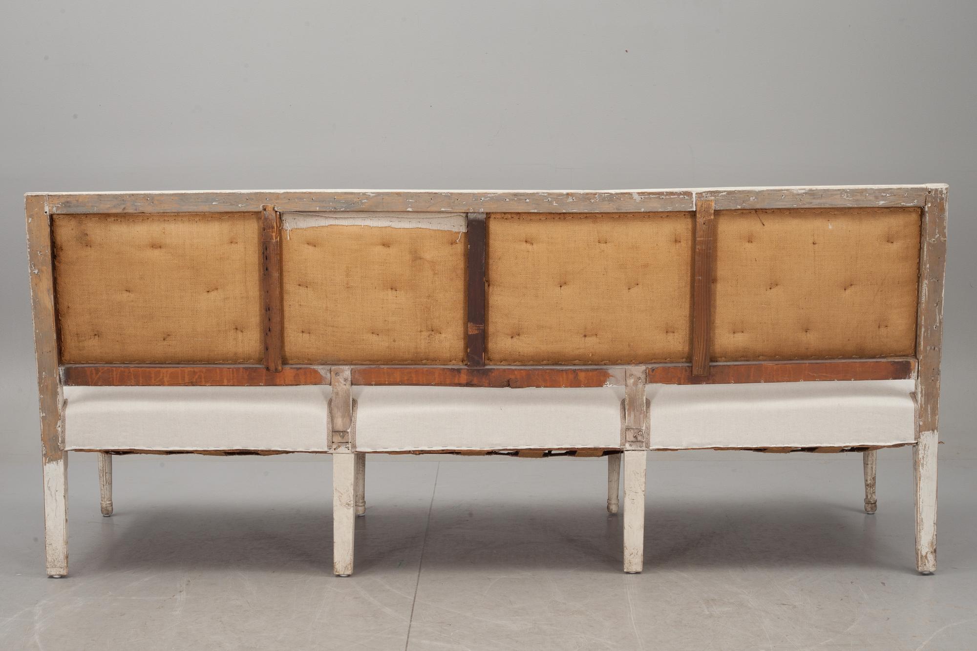 SOFFA, sengustaviansk, omkring 1800.