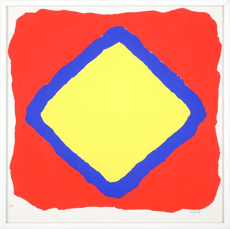 BRAM BOGART, färgserigrafi, signerad och numrerad 90/100.