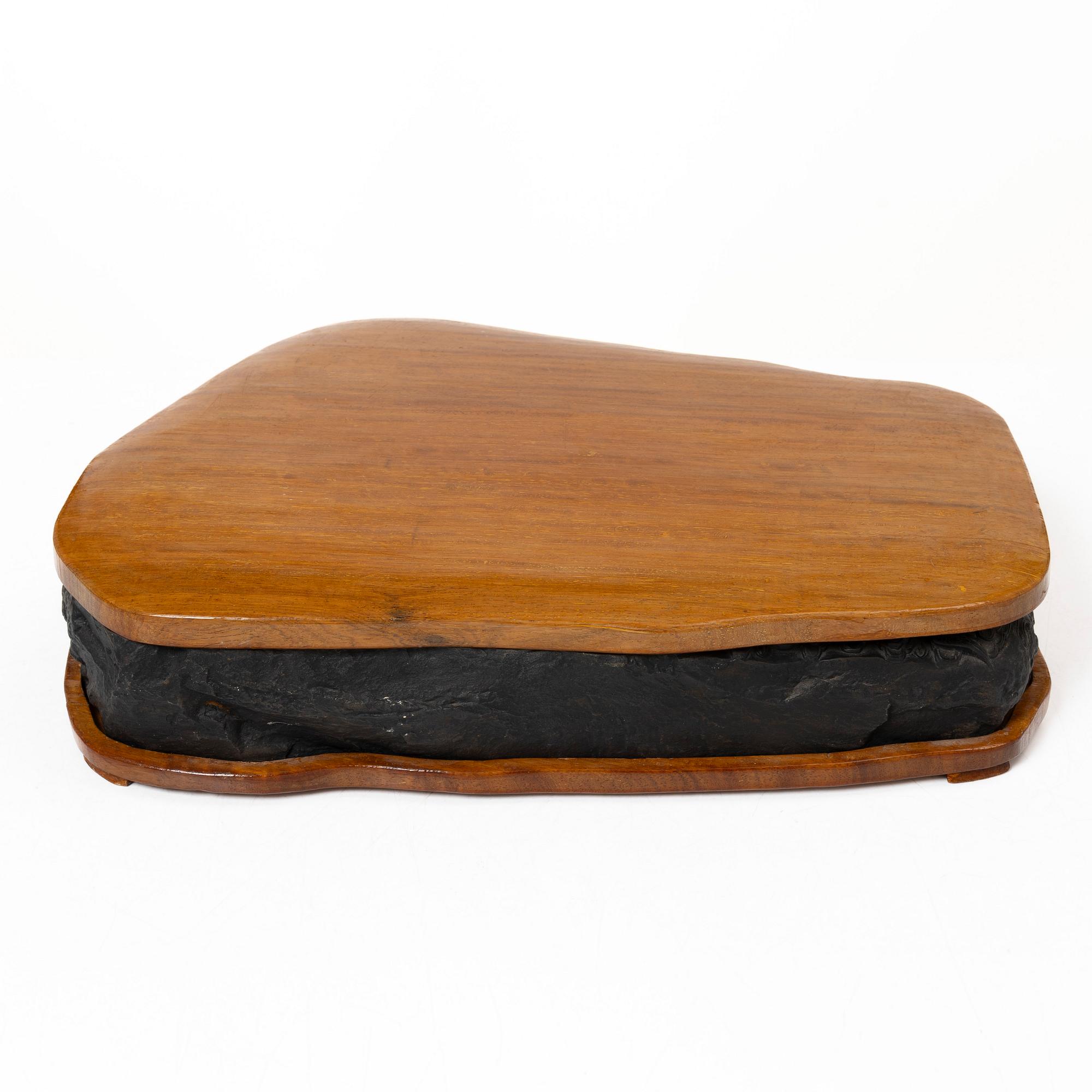 Tuschsten, signerad, Kina, 1980-tal.