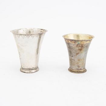 Pokaler 4 st silver Sverige 17/1800-tal.
