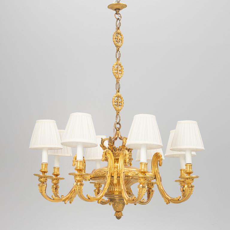 An Empire style ceiling light, second half of the 20th Century.