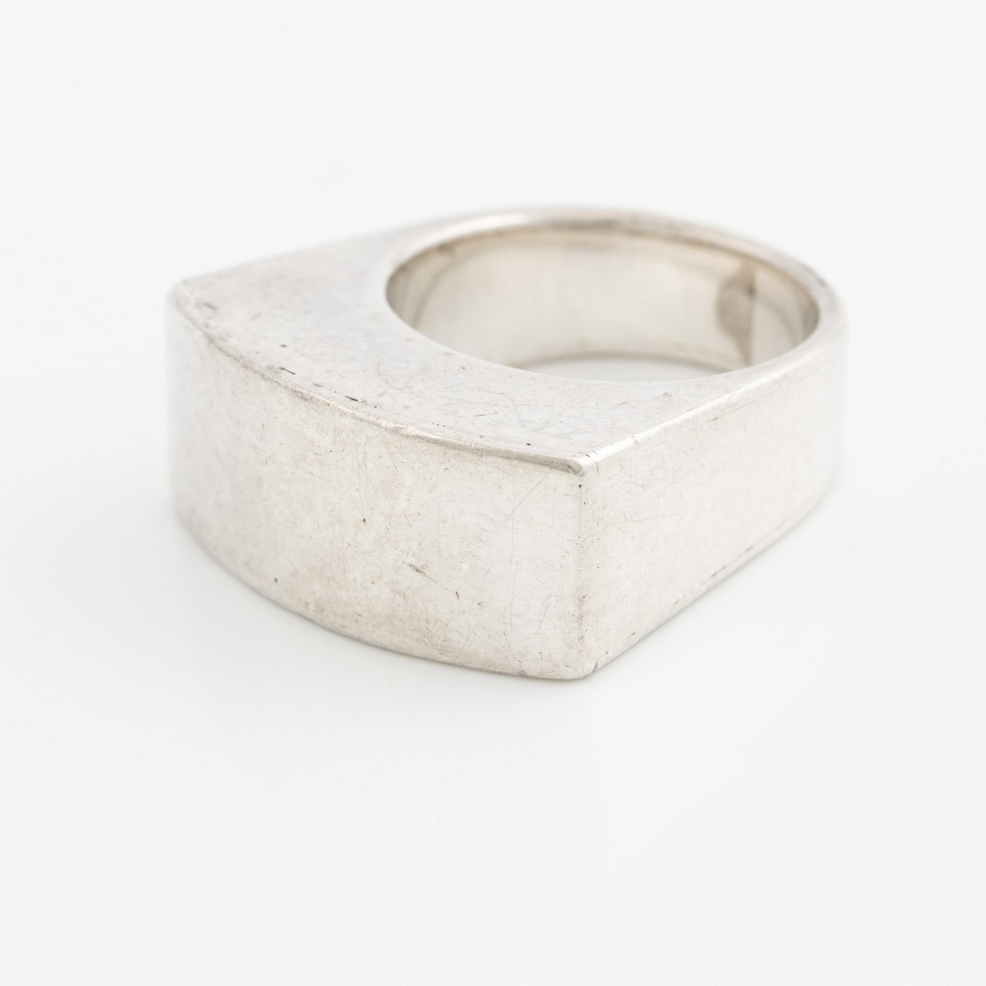 Sigurd Persson, ring, sterling silver, Stockholm 1977.