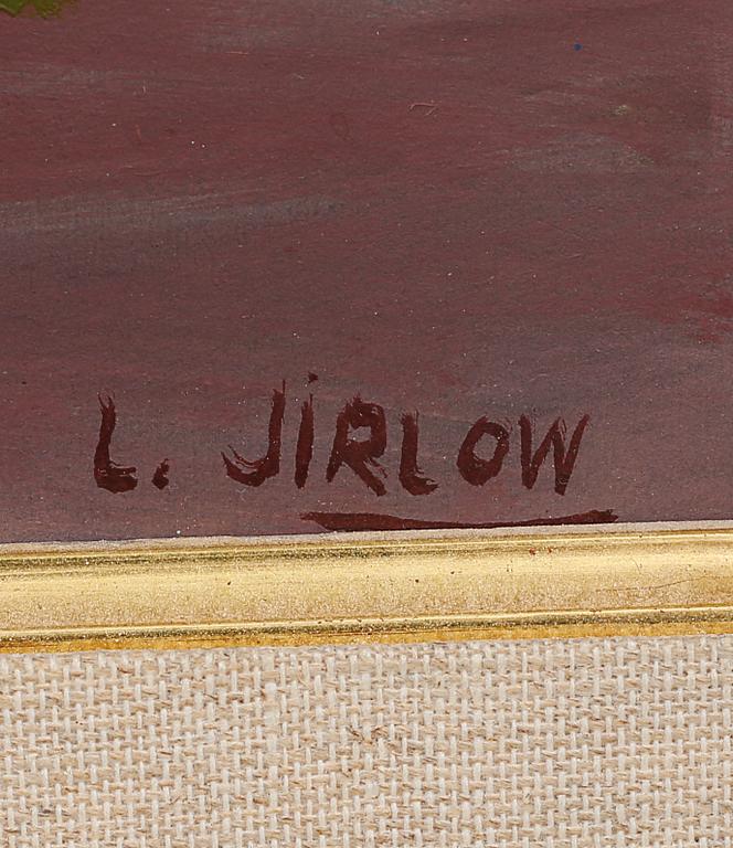 LENNART JIRLOW, olja på pannå, signerad.