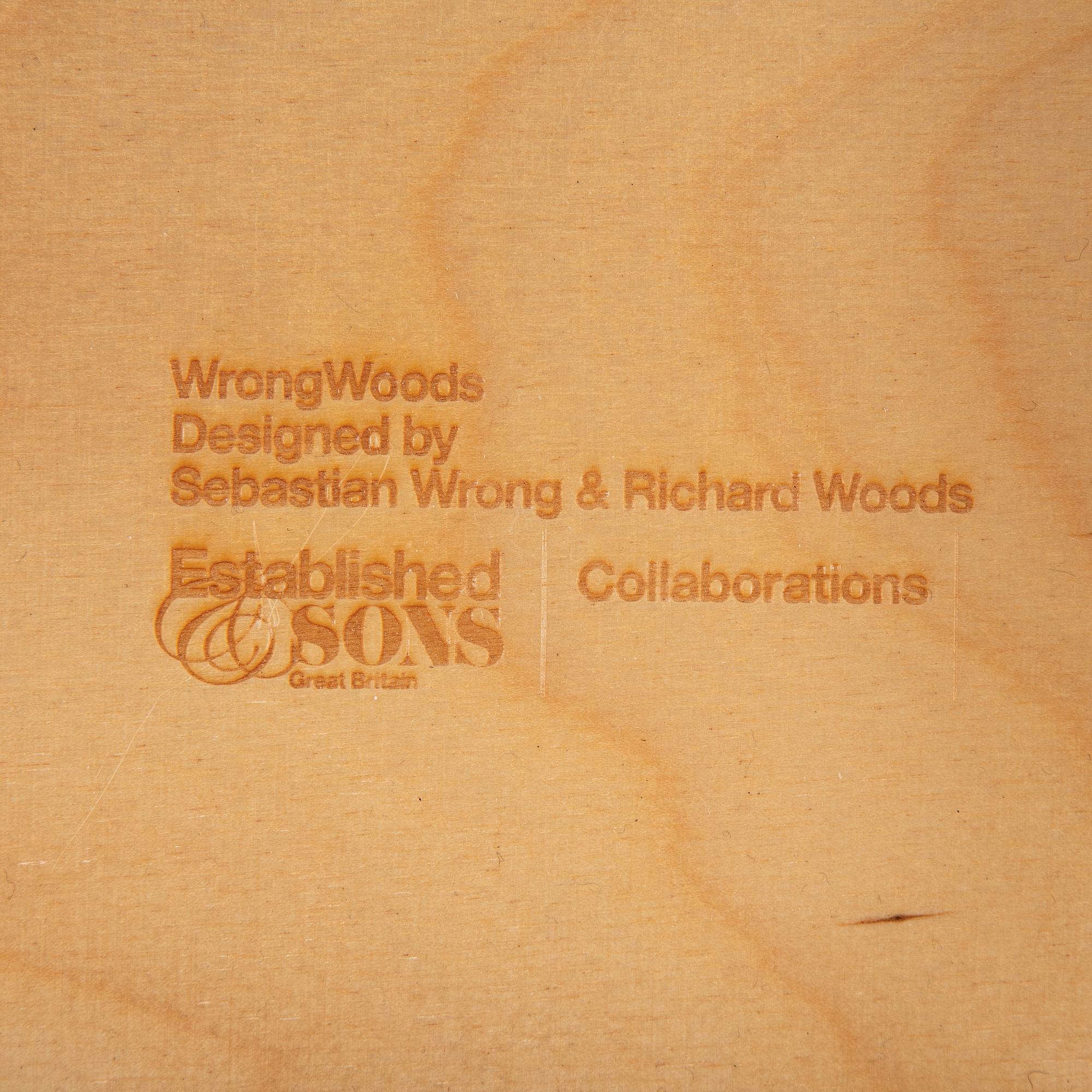 Sebastian Wrong & Richard Woods, "WrongWood solo drawerer cabinet", Established & Sons, 2007.
