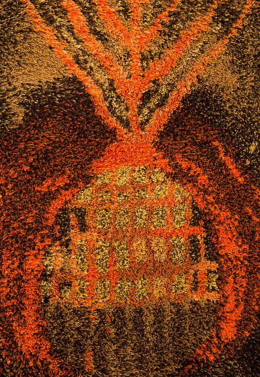 Terttu Tomero, ryijy, malli Neovius. Noin 160 x 110 cm.