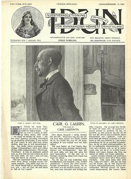 Carl Larsson, "Porträtt av skriftställaren Carl G. Laurin" (Portrait of the Author Carl G. Laurin).