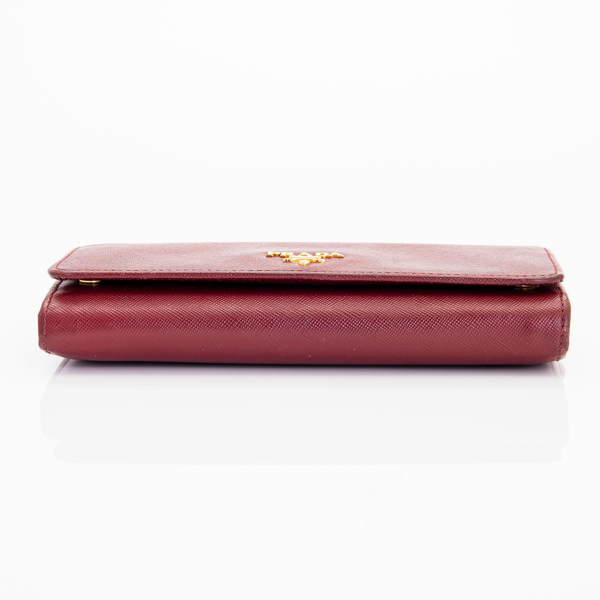 Prada, wallet.
