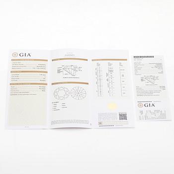 Earrings, brilliant cut diamonds 1.50 ct / each, 18K white gold.