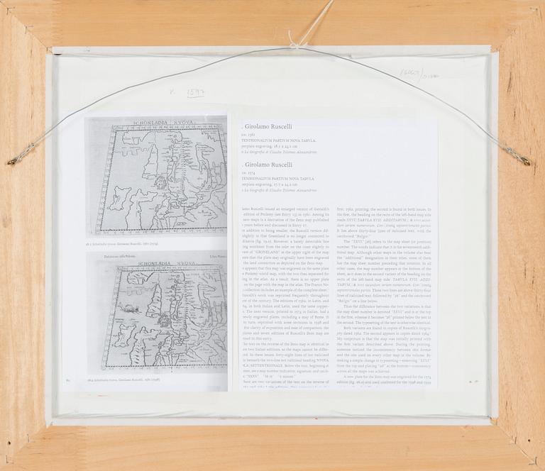 Kartta, "Schonladia Nvova", Girolamo Ruscelli 1598.
